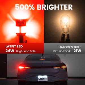 Lasfit 1157 led bulbs 500% brighter