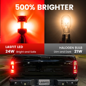 Lasfit 4257 led rear turn signal/brake/tail light 500% brighter