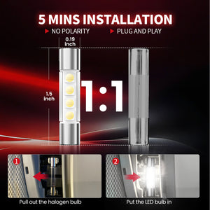 Lasfit 6614f led bulbs 5 mins installation