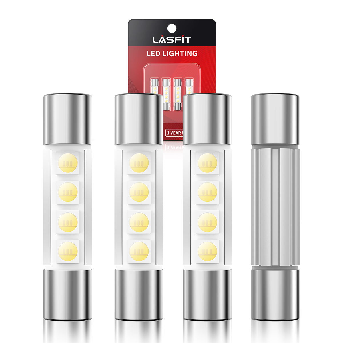 6614F 6614 LED Vanity Mirror Sun Visor Light Bulb, 4 Bulbs