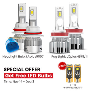 Fit for 2022-2025 Nissan Frontier 9007 HB5 LED Headlight Bulbs H8 H11 Fog Lights