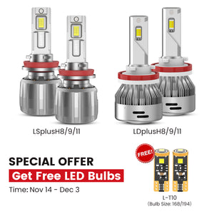 130W/60W H11 LS LD Plus Series Combo Pack | 13,000LM/6,000LM LED Bulbs