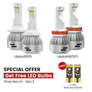 60W H11 9005 LA Plus Series Combo Pack | 6,000LM 6000K LED Bulbs