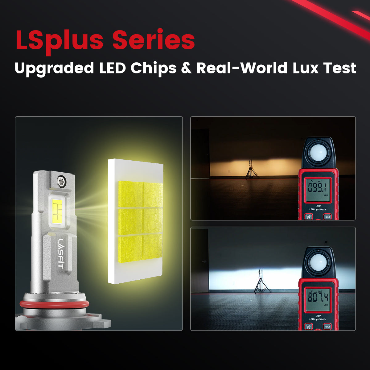 Lasfit brightest 9005 led headlight bulbs