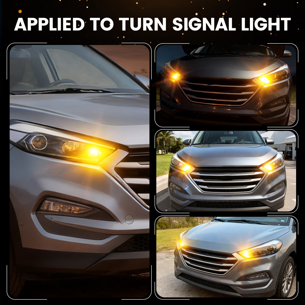 Amber 1157 CanBus-Ready Turn Signal Light LED Bulbs | D2 Series