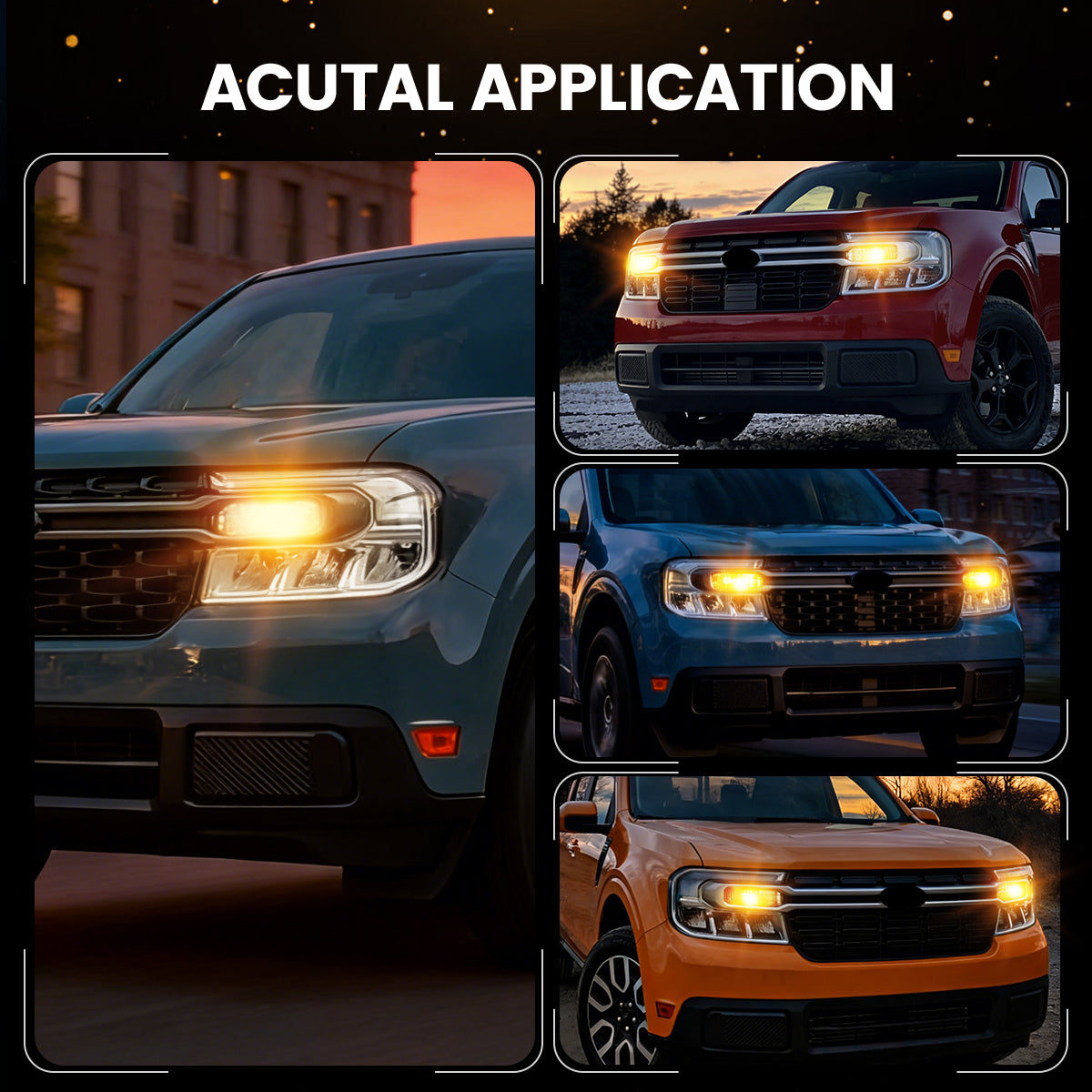 Amber 4257 CanBus-Ready Turn Signal Light LED Bulbs | D2 Series