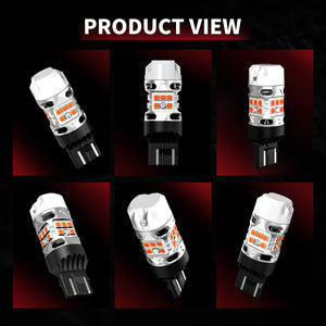 amber T3-7443 led turn signal bulbs