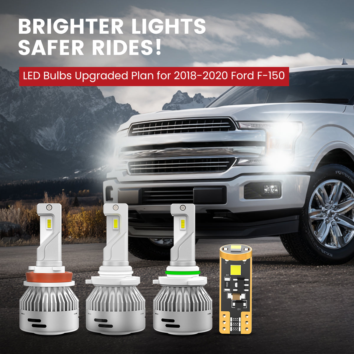 Lasfit best LED Bulbs for 2018-2020 Ford F-150