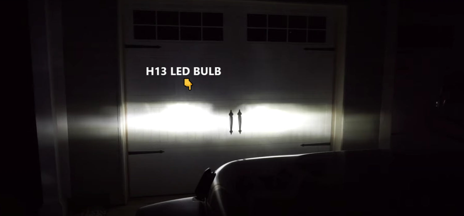 Lasfit bright white led headlight bulbs for 2018-2025 Jeep Wrangler