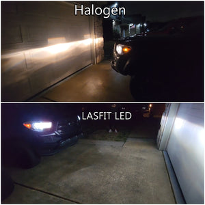 halogen bulbs vs Lasfit brightest H11 led bulbs
