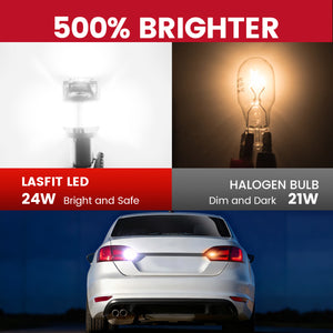 Lasfit 1156 led bulbs 500% brighter
