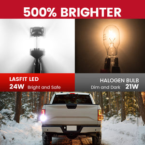 Lasfit 3157 led bulbs 500% brighter