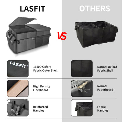 Car Trunk Organizer - Collapsible & Portable Cargo Storage Container C