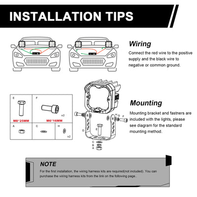 how to install lasfit led fog pod lights