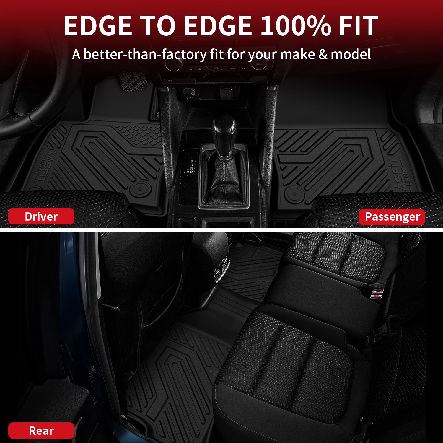 ToughPRO Heavy Duty Rubber Floor Mats Black Custom Fit For Mazda CX-5 2017-2025 All Weather