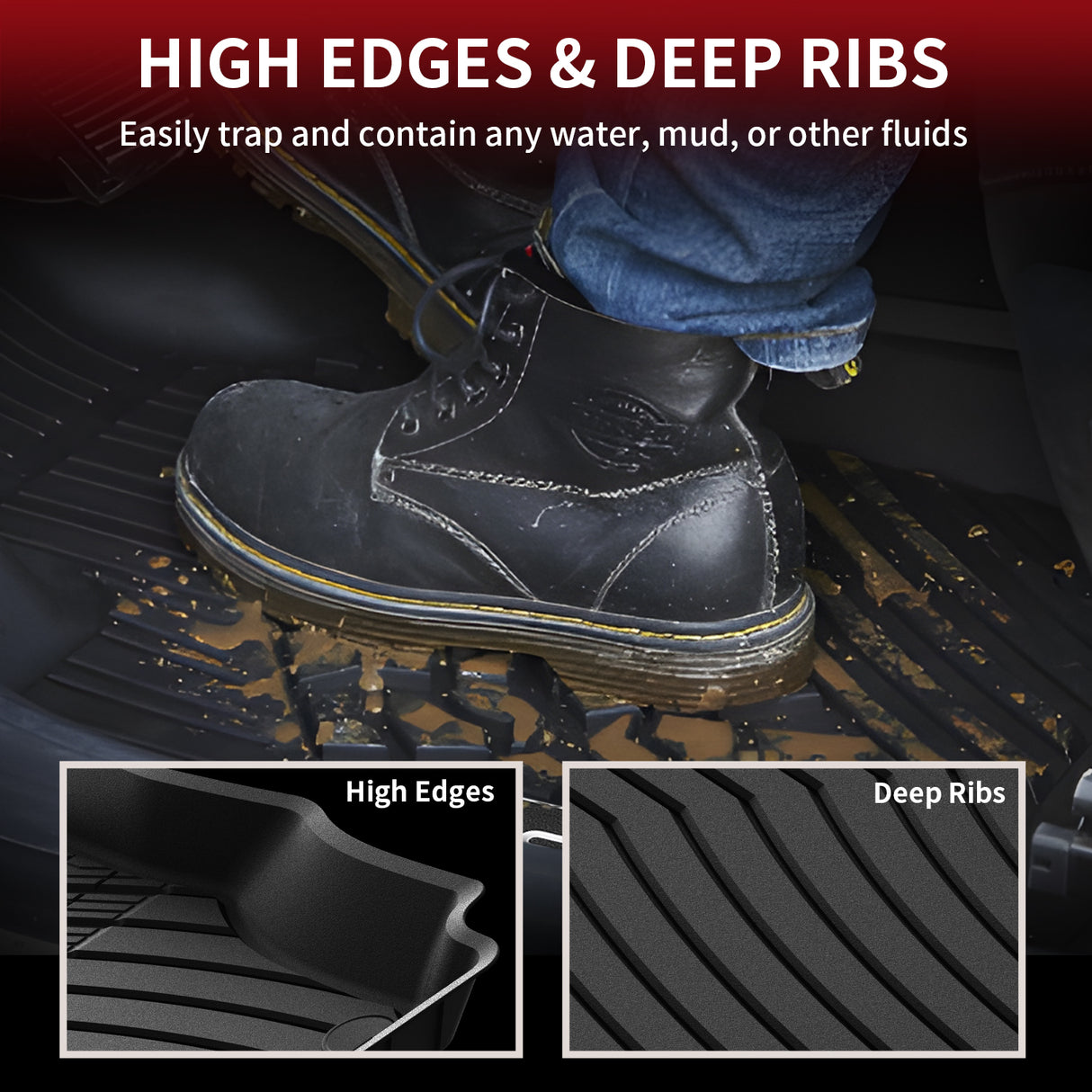 Mercedes-Benz GLE High Edges Floor Mats