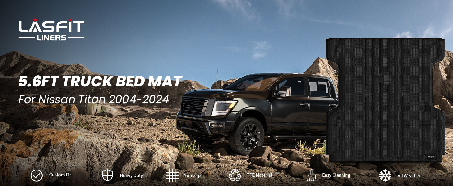 Nissan Titan XD 2016-2024 67 inches truck bed mat