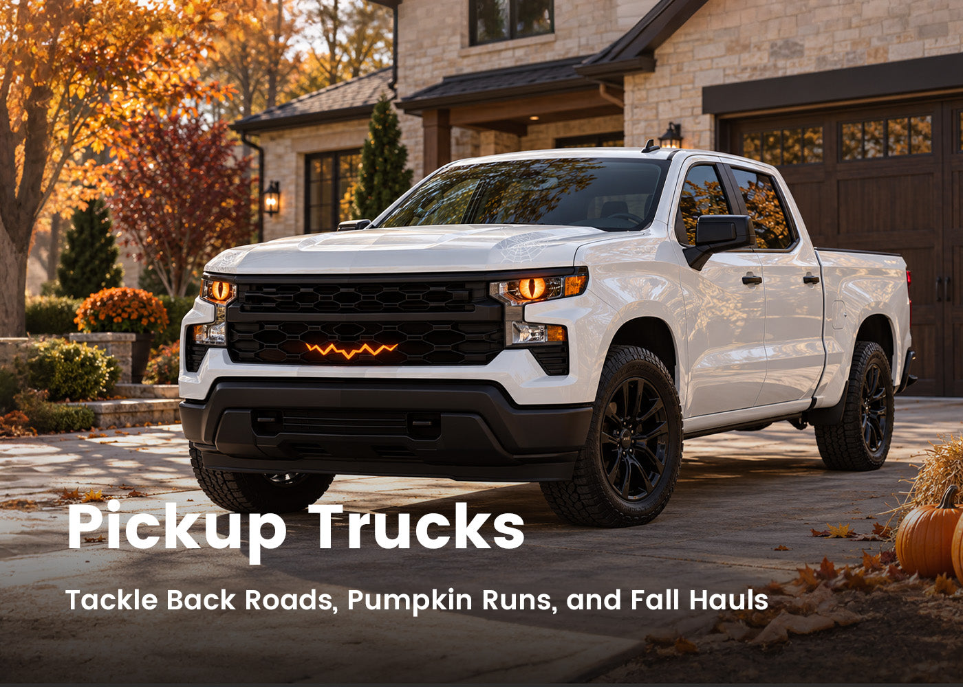 Pickup trucks ready for work, towing and outdoor adventures