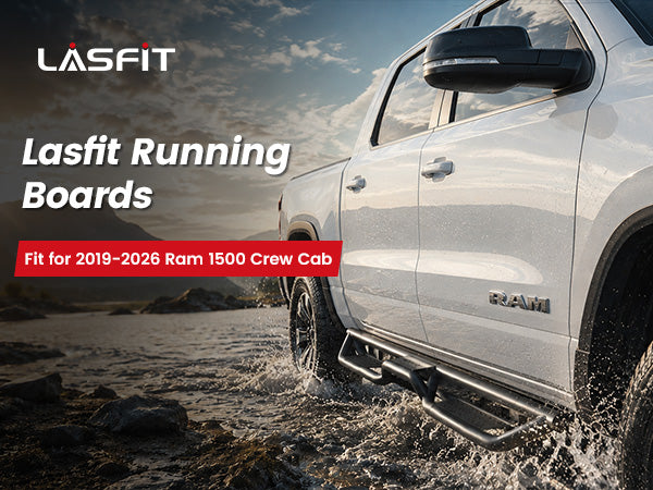 Lasfit running boards for 2019-2026 Ram 1500