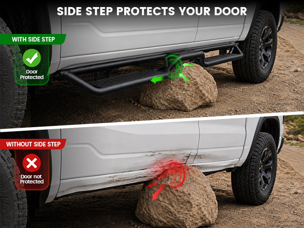 Lasfit running boards for 2019-2026 Ram 1500