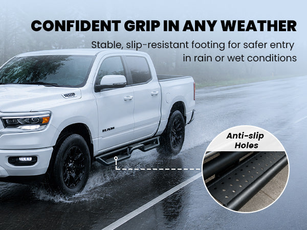 Lasfit running boards for 2019-2026 Ram 1500