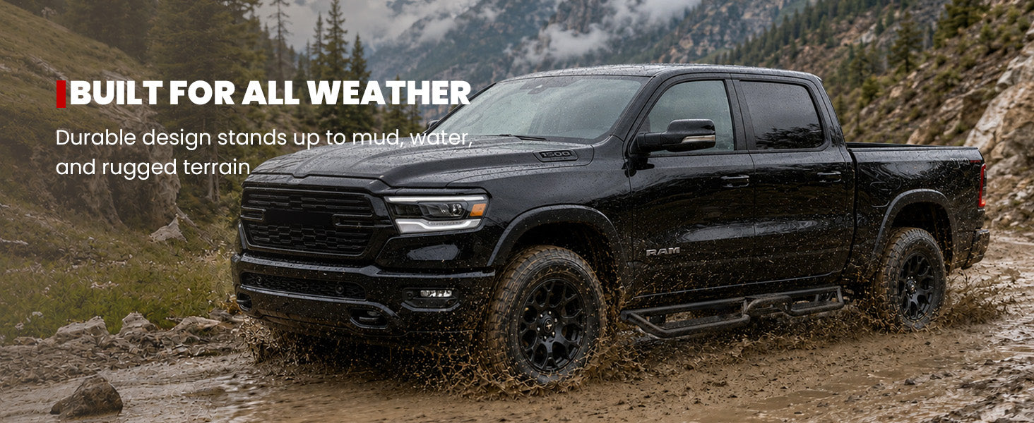 Lasfit running boards for 2019-2026 Ram 1500