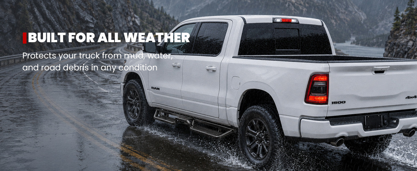 Lasfit running boards for 2019-2026 Ram 1500