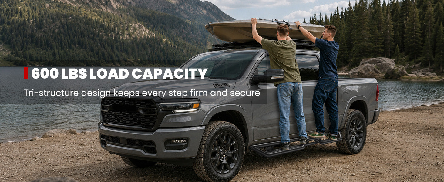 Lasfit running boards for 2019-2026 Ram 1500