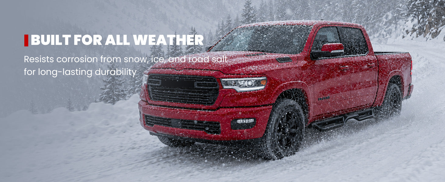 Lasfit truck running boards for 2019-2026 Ram 1500