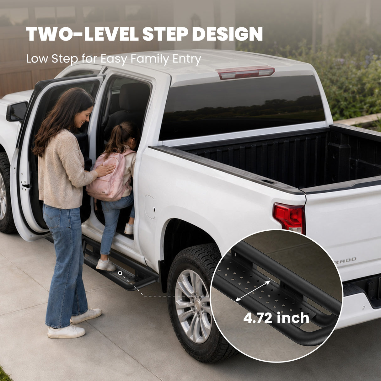 Fit for 2019-2026 Chevrolet Silverado 1500 Running Boards Side Steps, Fit Crew Cab ONLY