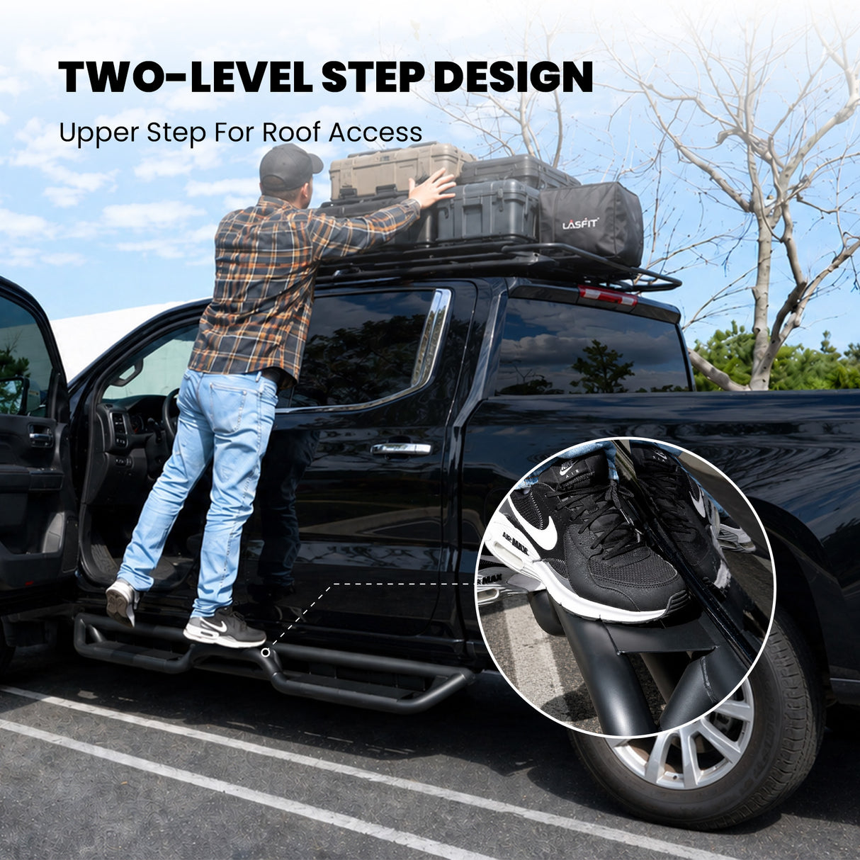 Fit for 2019-2026 Chevrolet Silverado 1500 Running Boards Side Steps, Fit Crew Cab ONLY