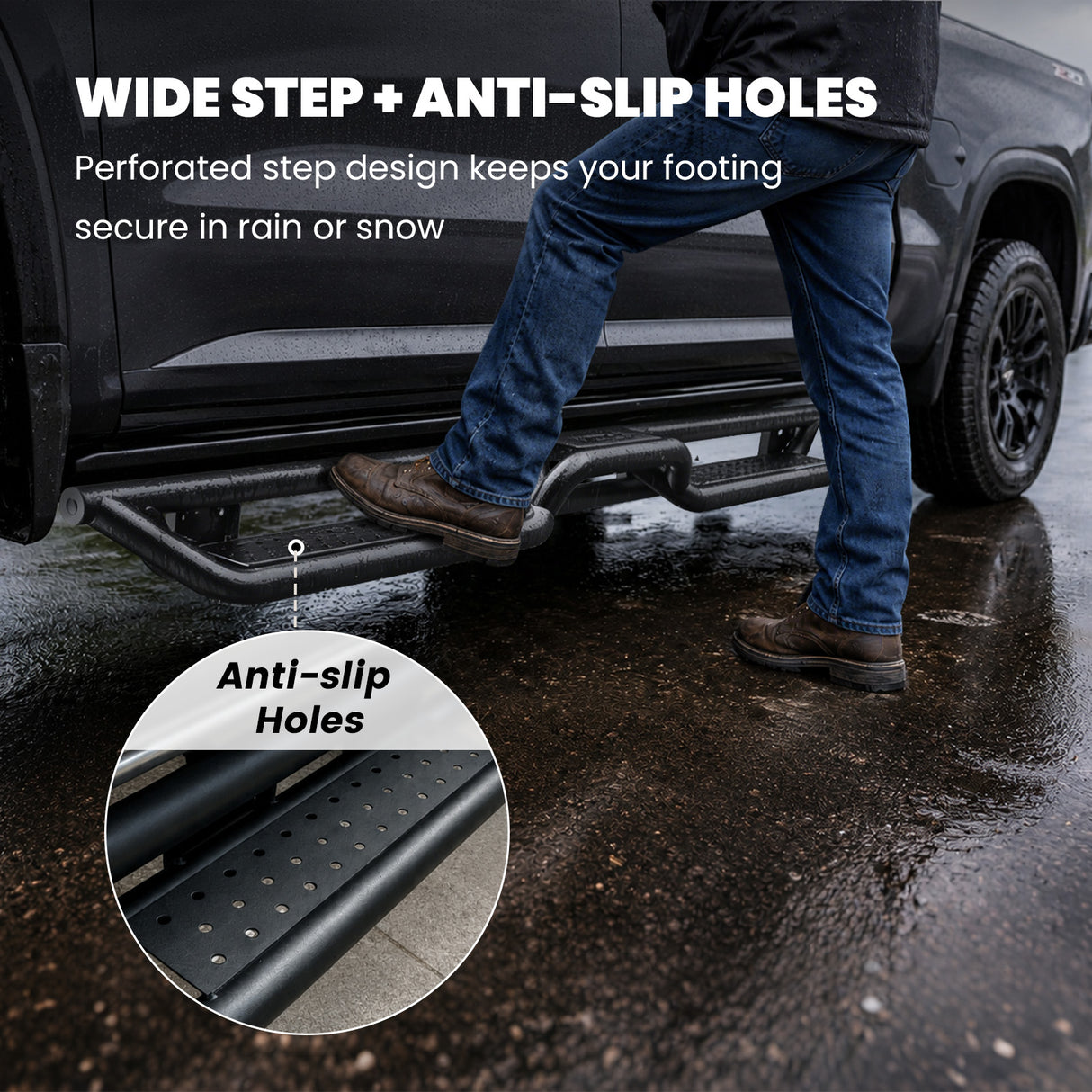 Fit for 2019-2026 Chevrolet Silverado 1500 Running Boards Side Steps, Fit Crew Cab ONLY