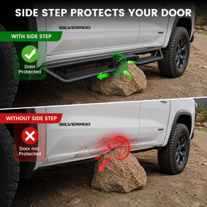 Fit for 2019-2026 Chevrolet Silverado 1500 Running Boards Side Steps, Fit Crew Cab ONLY