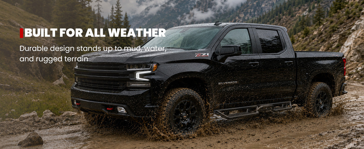 Lasfit running boards for 2019-2026 Chevrolet Silverado 1500