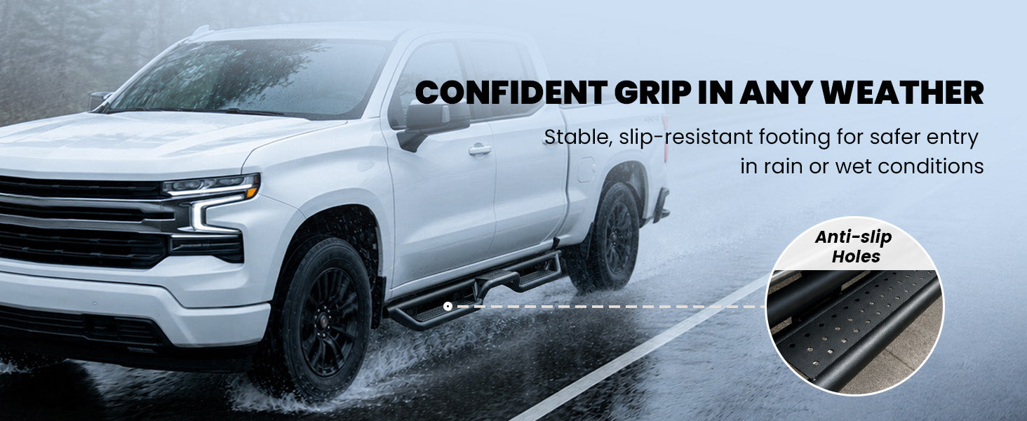lasfit side steps for 2019-2026 Chevrolet Silverado 1500