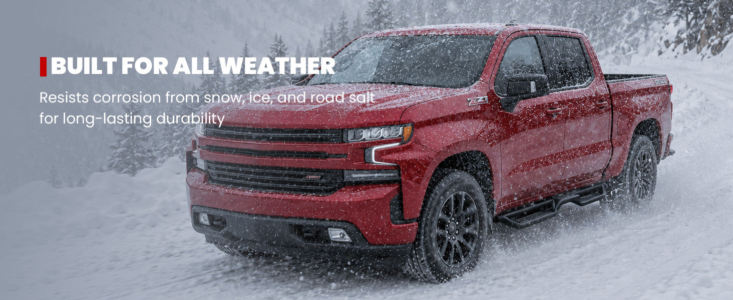Lasfit running boards for 2019-2026 Chevrolet Silverado 1500