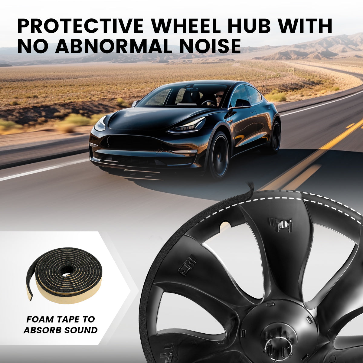 Wheel Protection Covers Hub Caps for Tesla Model Y