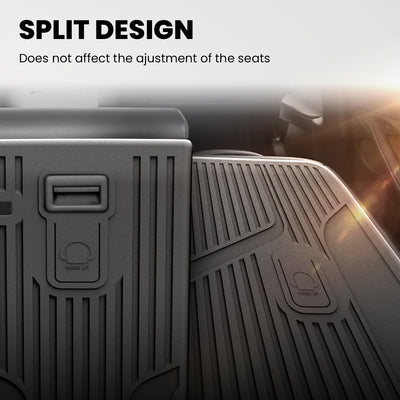 Tesla Model Y 2019-2023 Second Row Seats Back Cover Mats All Weather TPE Rear Backrest Mats, Fit 5-Seater & 2nd Row Of The 7-Seater