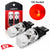 3157 3057 4057 4157 Red CanBus LED Bulbs Turn Signal Brake Tail Lights | Error Free Anti Hyper Flash CK Socket, T3 Series Upgraded Version | 2 Bulbs