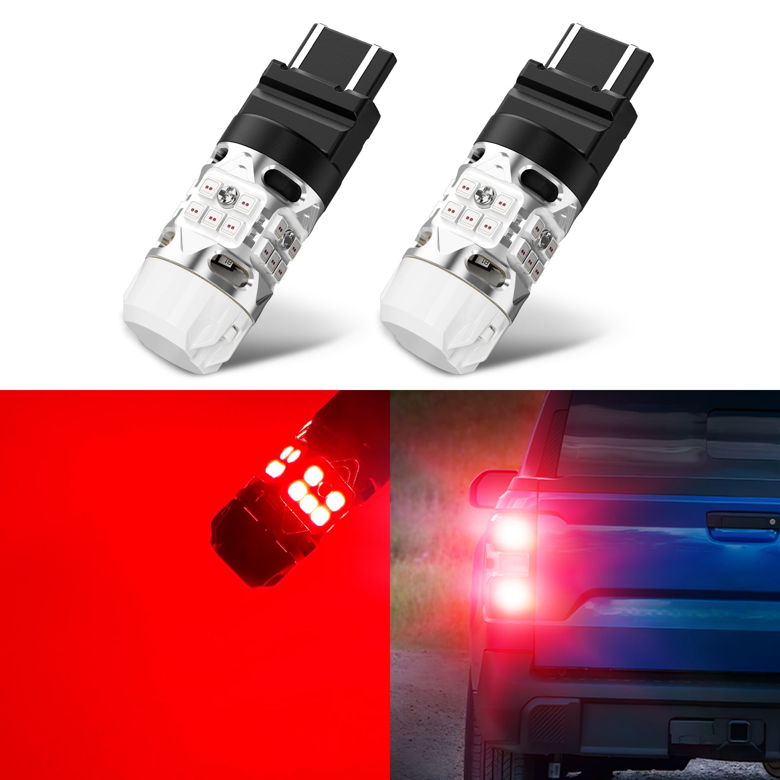 LED Car Lights Bulb  MAXGTRS - 2× T15 W16W 921 912 LED 4014+3030 LED  Backup Car Reversing Light Bulb Backup Canbus Turn Signal Lamp — maxgtrs