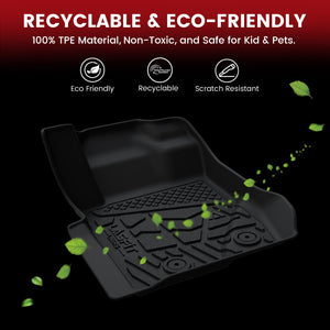 Fit for 2014-2018 Chevrolet Silverado 1500 Floor Mats, Fit Carpet Floor & Without 4*4 Shifter Only