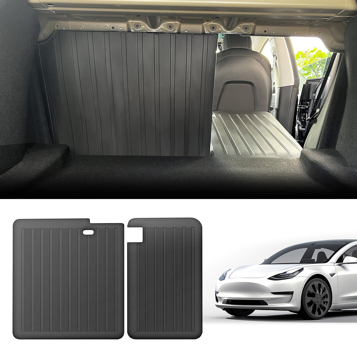 Tesla Model 3 Second Row Seats Back Cover Mats