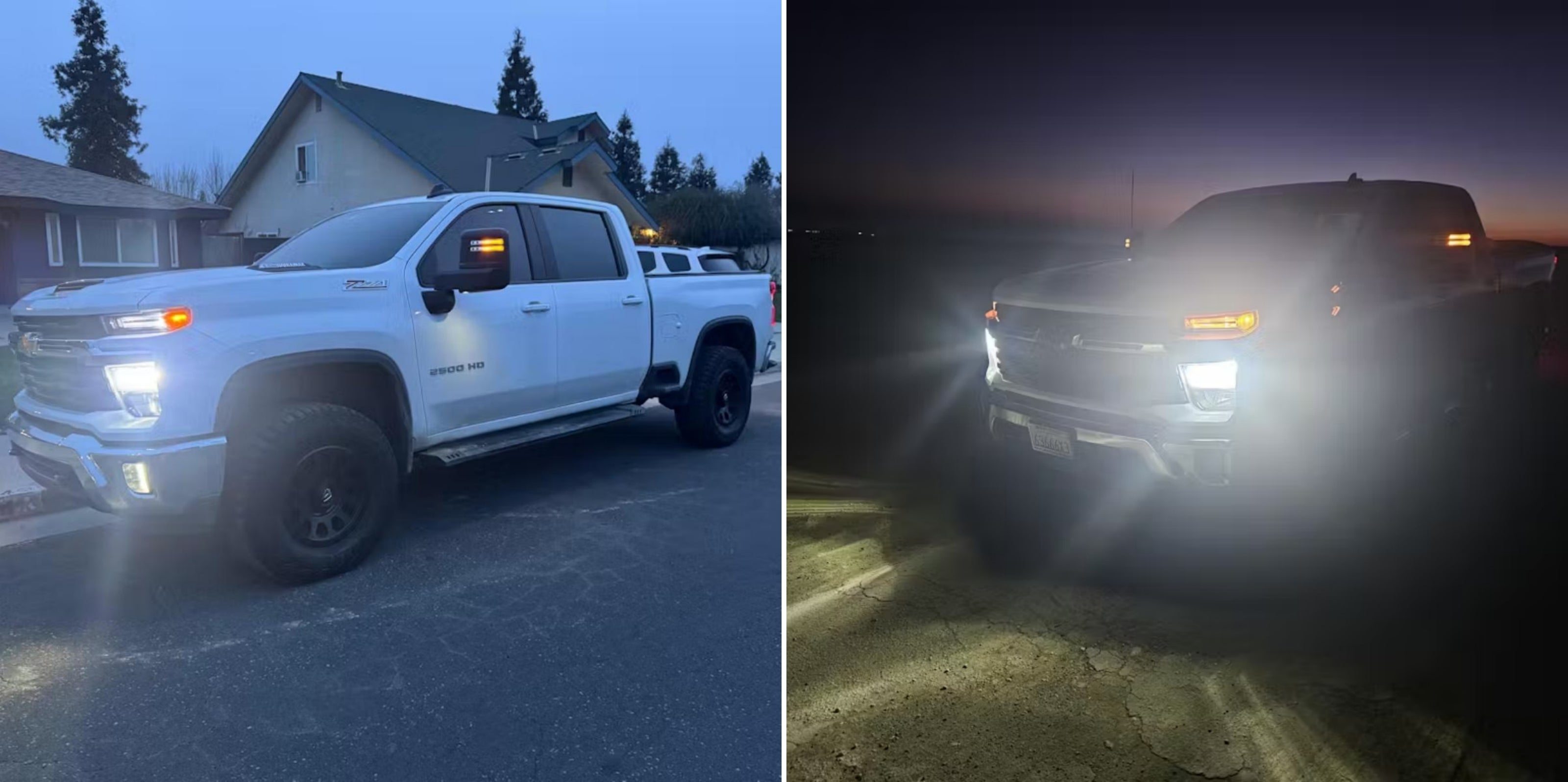 Lasfit LED Headlight Bulbs on Chevrolet Silverado HD