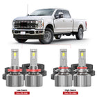 Fit for 2023-2026 Ford F-250 F-350 F-450 XL XLT Custom H11 9005 LED Bulbs w/ Dust Cover | Pro-DC Series