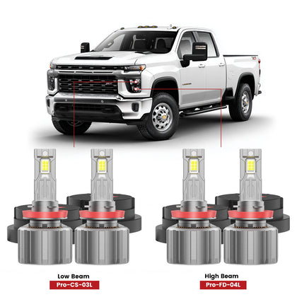 The best led headlight bulbs for 2025 chevrolet silverado 2500 3500