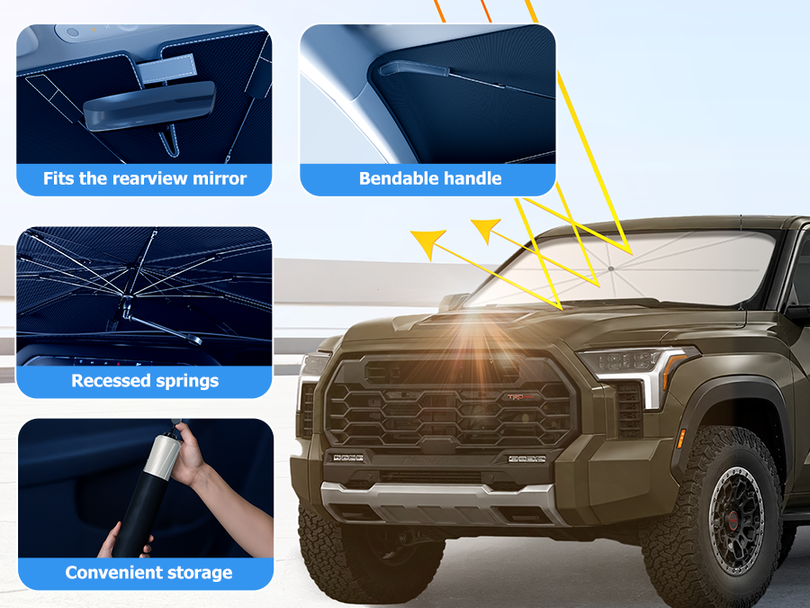 2007-2026 Toyota Tundra Windshield Sun Shades Umbrella Blocks Heat