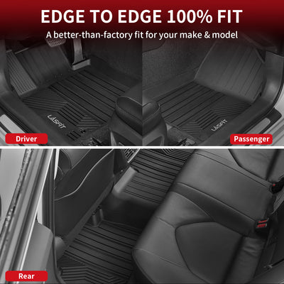 Toyota Camry 2018-2024 Custom Floor Mats TPE Material Edge to Edge
