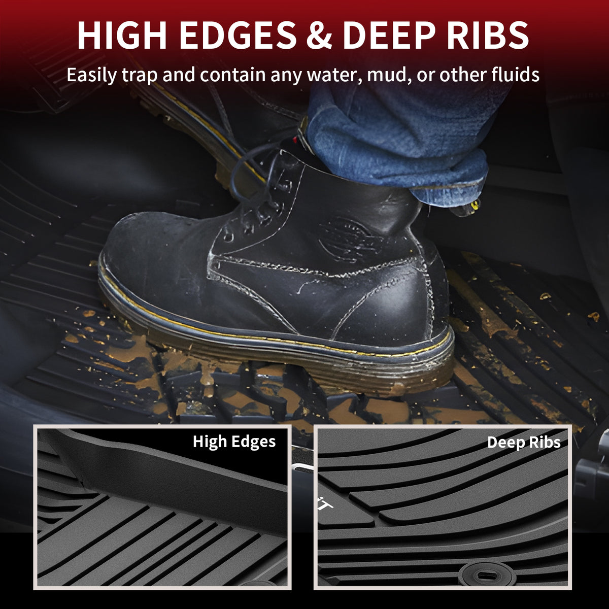 20222024 Toyota Tundra Floor Mats 1st & 2nd Row