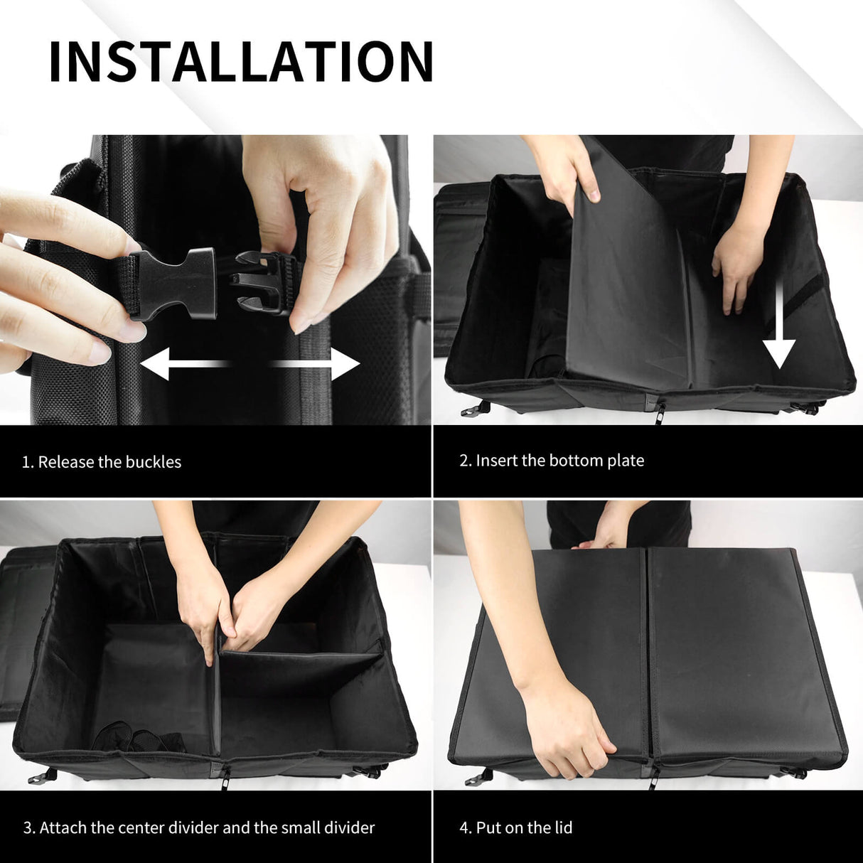 Trunk Organizer Cargo Organizer Car Storage Installation