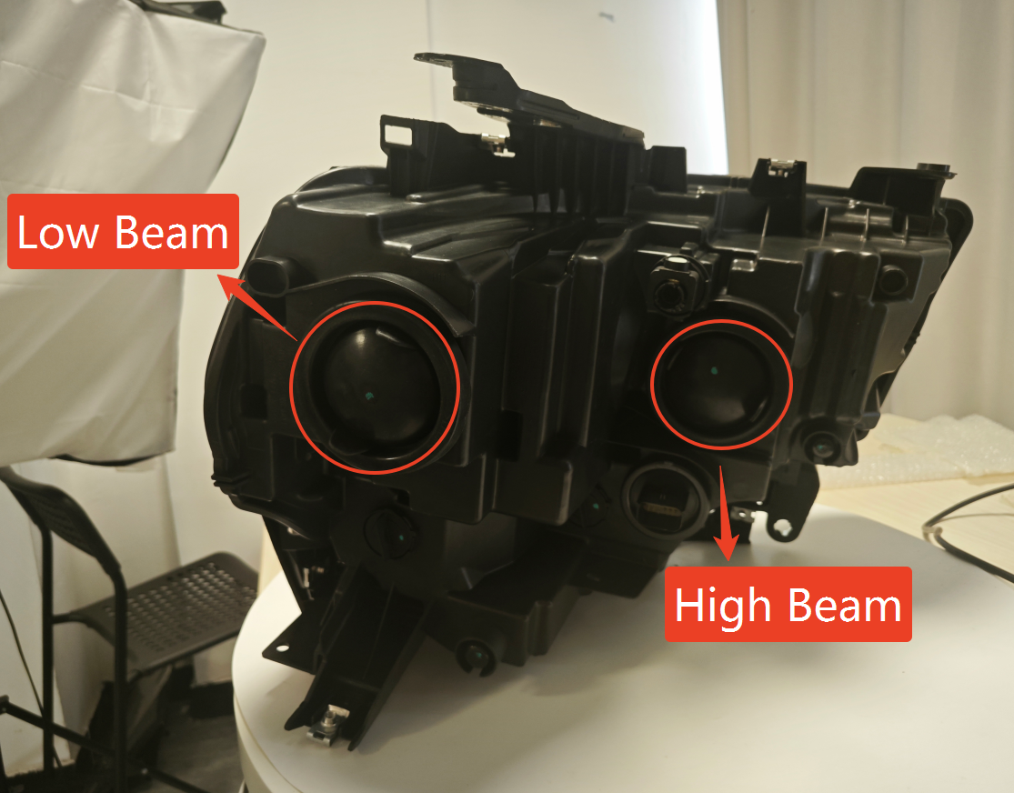 Locate the Low Beam Position